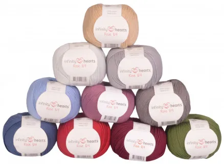 Infinity Hearts Rose 8/4 Lankapakkaus 08 Hillityt värit - 10 kpl - Lankapakkaus 08 Hillityt värit