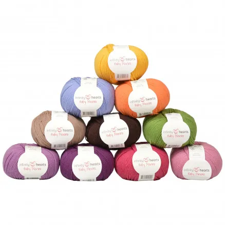 Infinity Hearts Baby Merino Lanka Pakkaus 09 Kesä - 10 kpl - Infinity Hearts Baby Merino Lanka Pakkaus 09 Kesä
