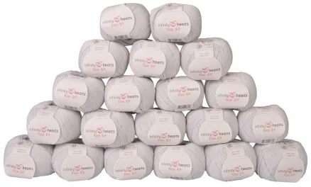 Infinity Hearts Rose 8/4 Lankapakkaus Yksivärinen 232 Vaaleanharmaa - 20 kpl - Infinity Hearts Rose 8/4 Lankapakkaus Yksivärinen 232 Vaaleanharmaa - 20 kpl