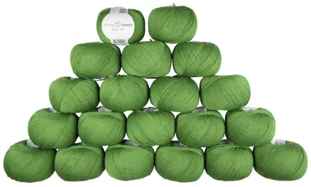 Infinity Hearts Rose 8/4 Lankapakkaus Yksivärinen 156 Vihreä - 20 kpl - Infinity Hearts Rose 8/4 Lankapakkaus Yksivärinen 156 Vihreä - 20 kpl