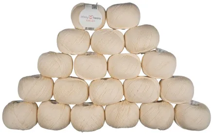 Infinity Hearts Rose 8/4 Lankapakkaus Yksivärinen 172 Luonnollinen - 20 kpl - Infinity Hearts Rose 8/4 Lankapakkaus Yksivärinen 172 Luonnollinen - 20 kpl