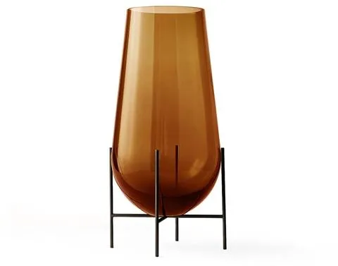 Audo Echasse Maljakko Pieni Meripihka/ Pronssattu Messinki